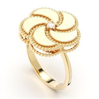 Anello La Prima Gioielli Donna BLOOMY in Oro Diamante 0.042 Ct BLO0010RIFUPE00D - BLO0010RIFUPE00D